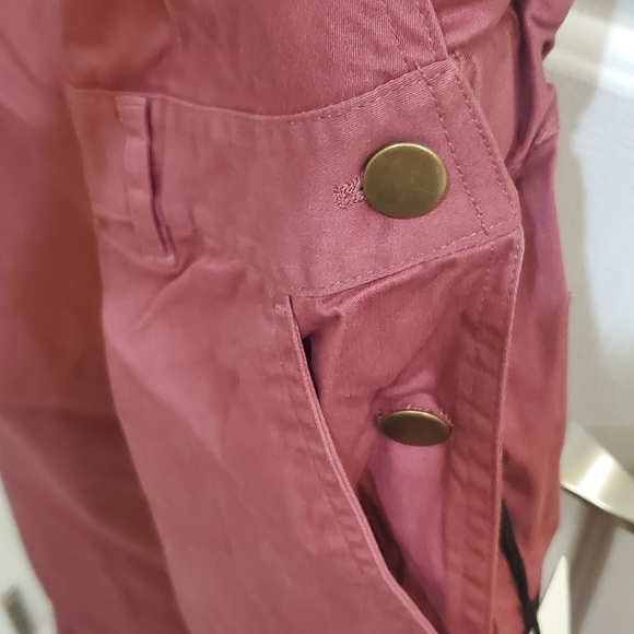 The Nines by Hatch pink maternity overalls - Picture 3 of 4